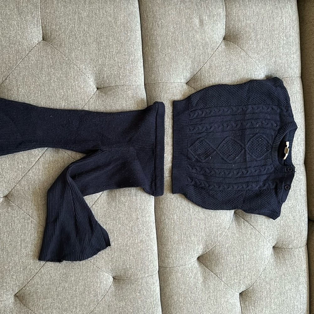 Navy Blue two piece set